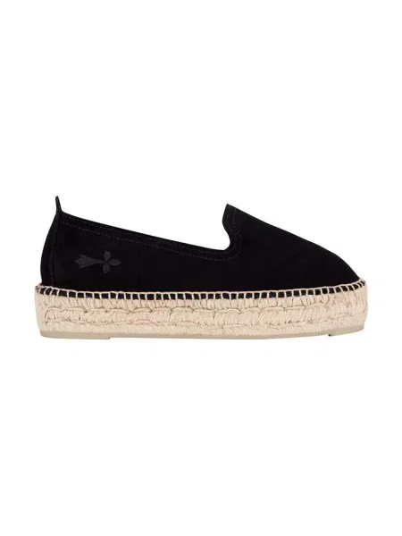 Manebi Espadrile Double Sole Espadrilles K D0 negru