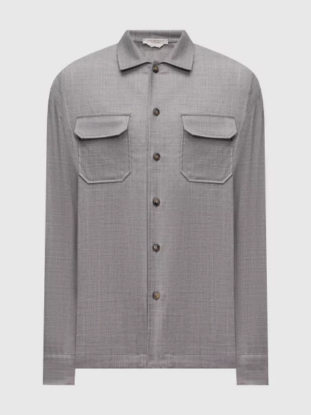 Сорочка з вовни Capobianco сіра