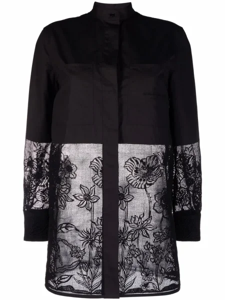 Cămașă Ferragamo din dantelă negru