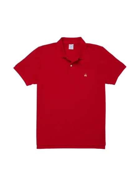 Koszulka polo Brooks Brothers z krótkim rękawem czerwona