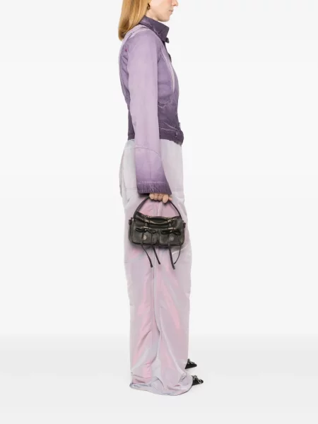 Mini kabelka Acne Studios hnědá