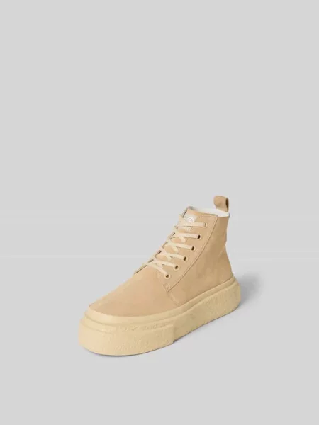 Sneakersy z wiązaniem Mm6 Maison Margiela beżowe