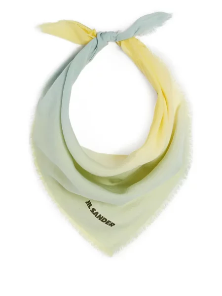 Fular Jil Sander cu gradient galben