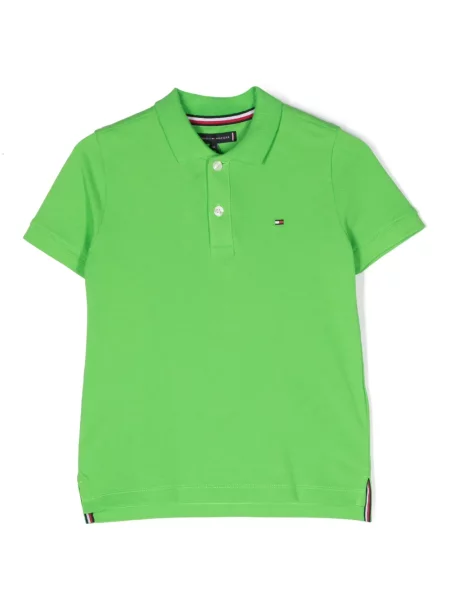 Koszulka polo dziecięca Tommy Hilfiger zielona
