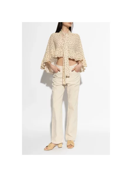 Jeansy By Malene Birger beżowe