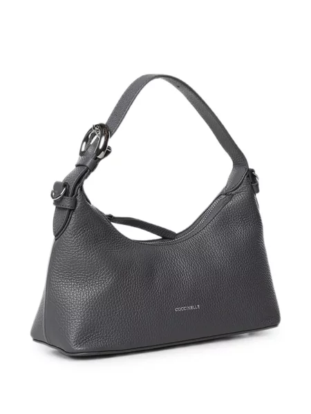 Geantă shopper Coccinelle din piele gri