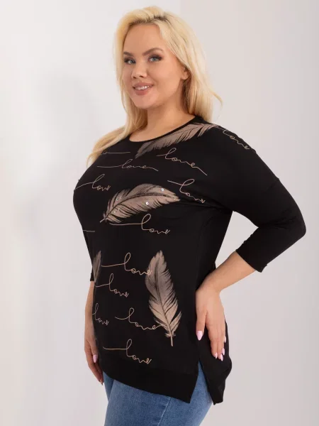 Bluză Fashionhunters negru