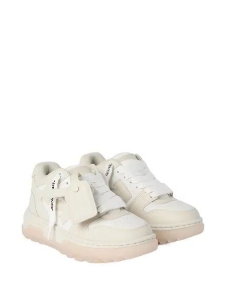 Sneakerși Off-white chunky business alb
