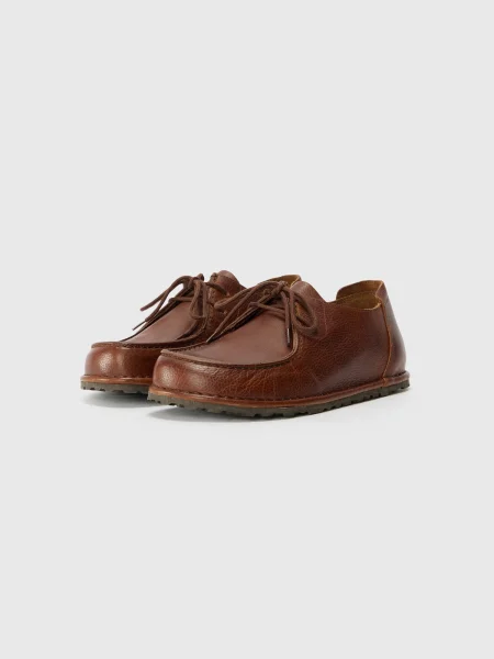 Csipkés fűzős mokaszin Birkenstock barna