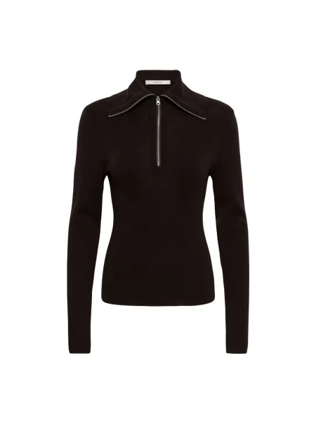 Sweter z golfem Gestuz do golfa brązowy