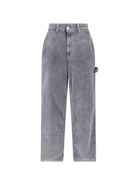 Pantaloni Haikure de catifea gri