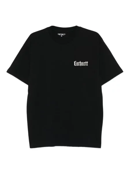 Tricou Carhartt Wip cu broderie cu motiv cu inimi negru