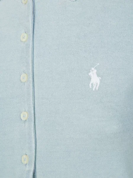 Hanorac crewneck Polo Ralph Lauren cu broderie din țesătură twill albastru