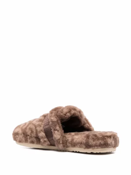 Papuci de casă Ugg din piele de oaie cu autograf