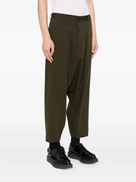 Vunene kratke hlače Comme Des Garçons Homme Plus zelena