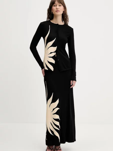 Спідниця Never Fully Dressed maxi пряма чорний