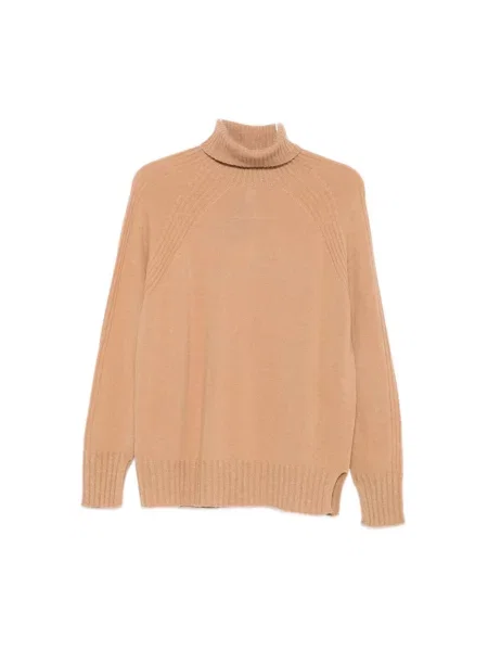 Sweter Twinset brązowy