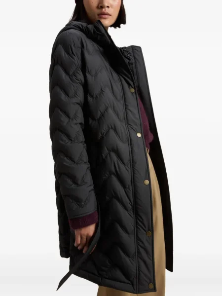 Palton Woolrich cu glugă negru