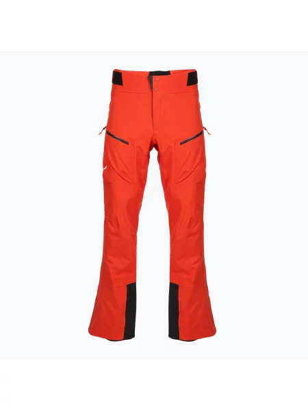 Pantaloni de schi pentru bărbați Salewa Sella 3L PTX flame