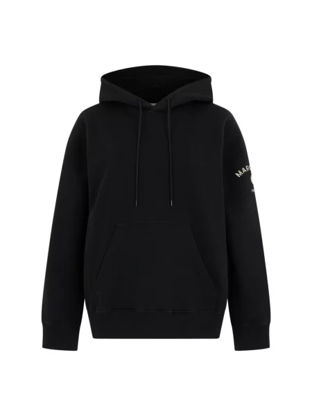 Bluza z kapturem Mm6 Maison Margiela z kapturem czarna