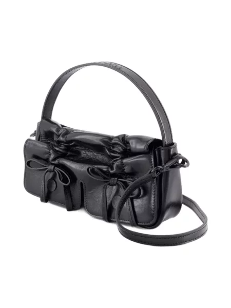 Torebka crossbody Acne Studios skórzana czarna