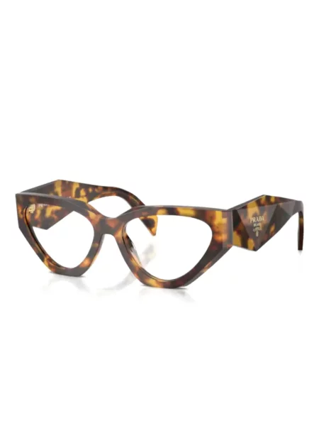 Ochelari de soare Prada Eyewear cu imprimeu geometric maro