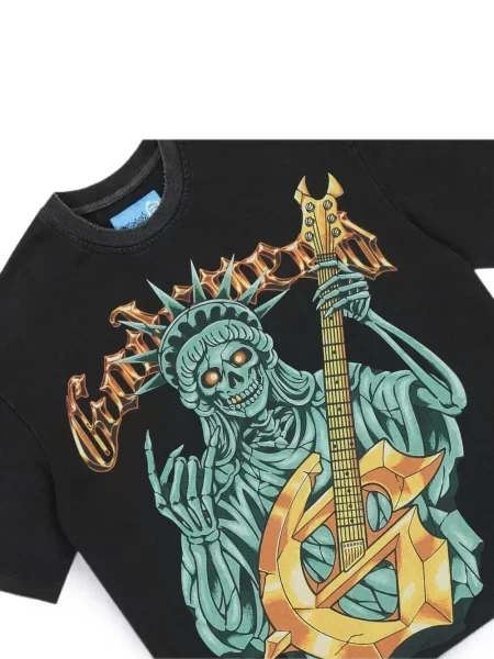 Tricou Godspeed cu imagine negru