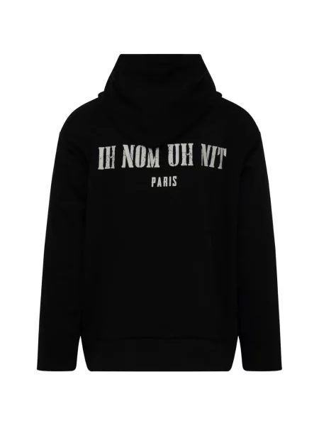 Hanorac cu glugă Ih Nom Uh Nit cu imagine negru