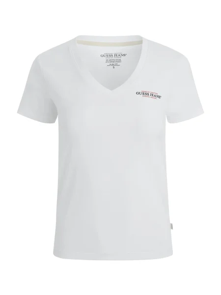Guess Jeans Majica Slim Fit bela
