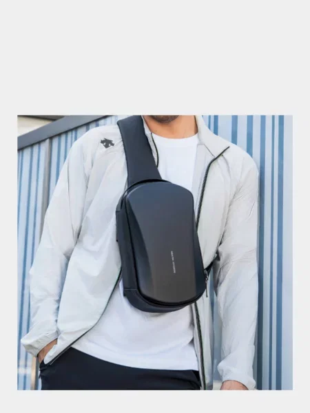 Кожаная сумка через плечо Mark Ryden черная