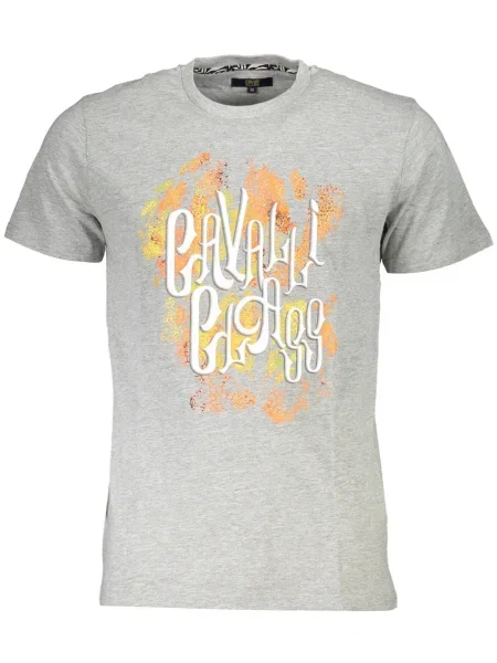 Tricou Cavalli Class scurt alb