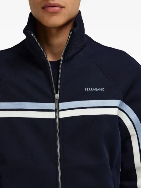Geacă Ferragamo cu dungi albastru