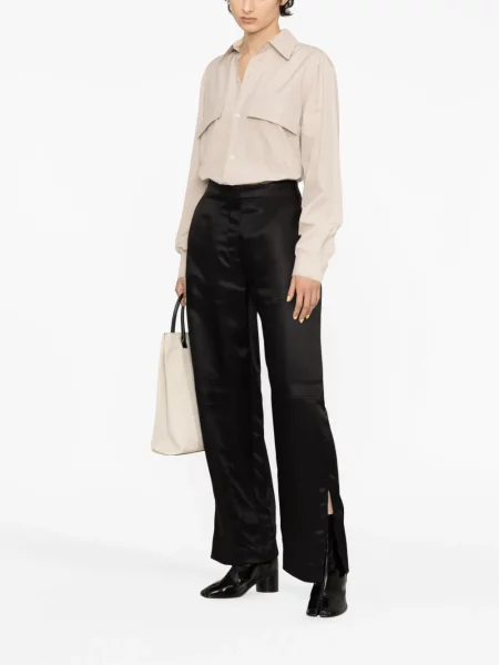 Juosmuo kelnės Jil Sander juoda