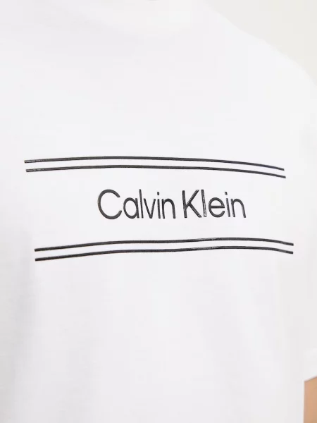 Póló Calvin Klein Ss Eu Spw Standard Graphic Tee Bright White S fehér