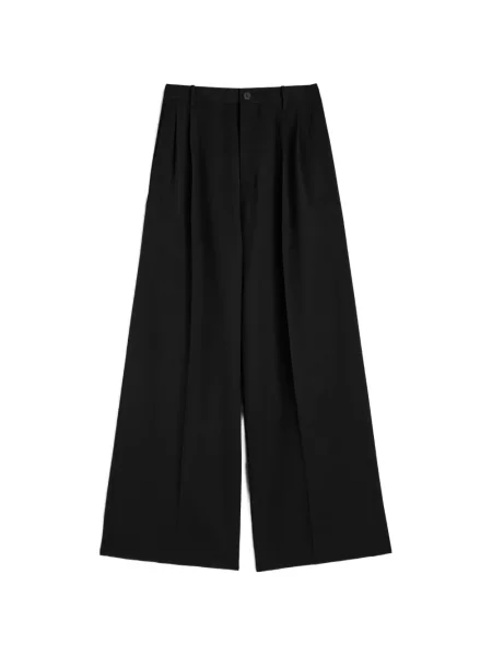 Pantaloni Jil Sander de lână negru