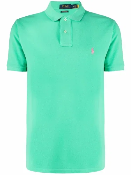 Polo Polo Ralph Lauren cu broderie verde
