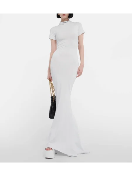 Jersey hosszú öltöny ingruha Balenciaga fehér
