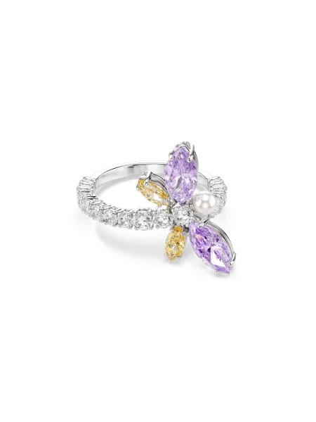 Swarovski prstan iz kovine s Swarovski kristalom Ariana Grande x Swarovski rumena