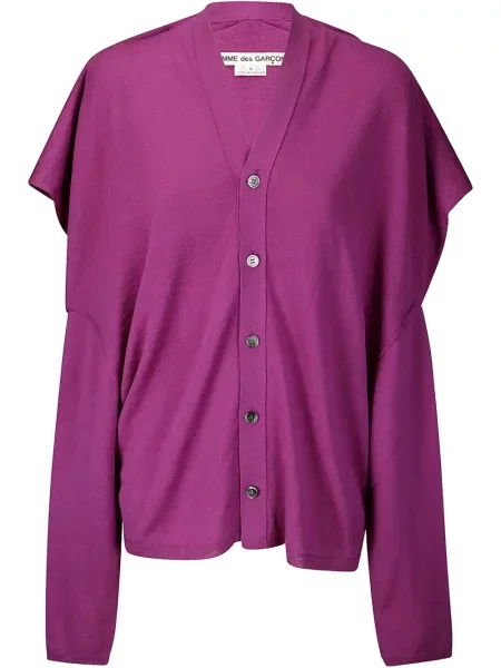Cardigan Comme Des Garçons drapat violet