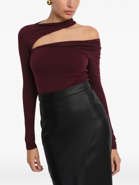 Lung top Marcella negru