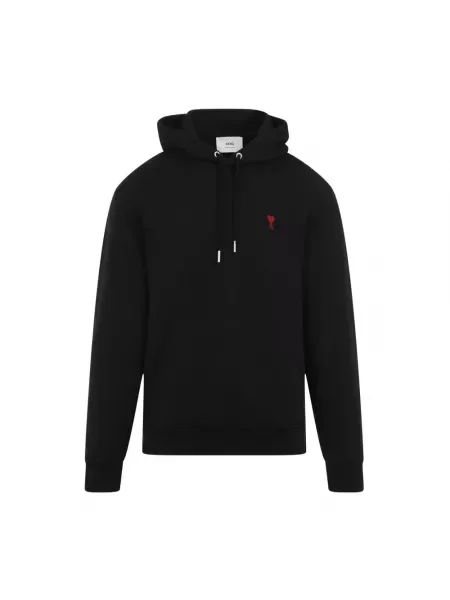 Bluza z kapturem Ami Paris casual czarna