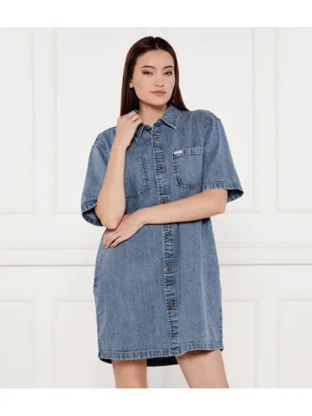 Guess Jeans De blugi rochie albastru