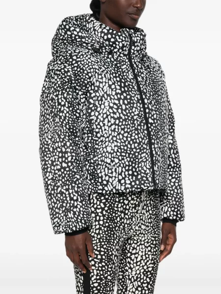 Geacă de schi Perfect Moment cu imagine cu model leopard negru