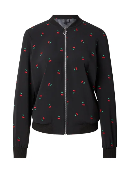 VERO MODA Geacă de primăvară-toamnă VMCOCO verde / roșu negru