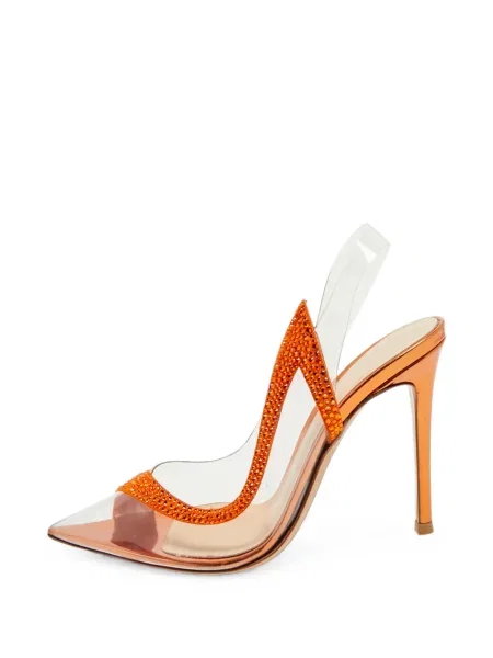 Pantofi cu toc Gianvito Rossi portocaliu