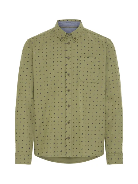 BLEND Srajca BHDAMON mornarska / oliva / temno zelena