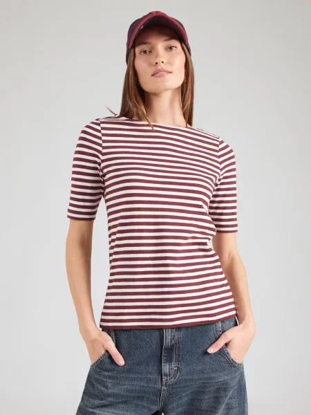 S.Oliver Tricou deschis / roșu merlot bej