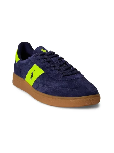 Sneakersy Polo Ralph Lauren skórzane niebieskie