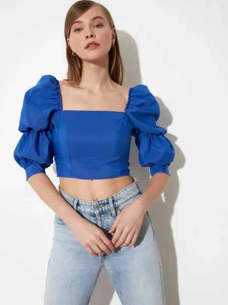 Top Trendyol albastru