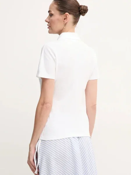 Polo tričko Lacoste bílé
